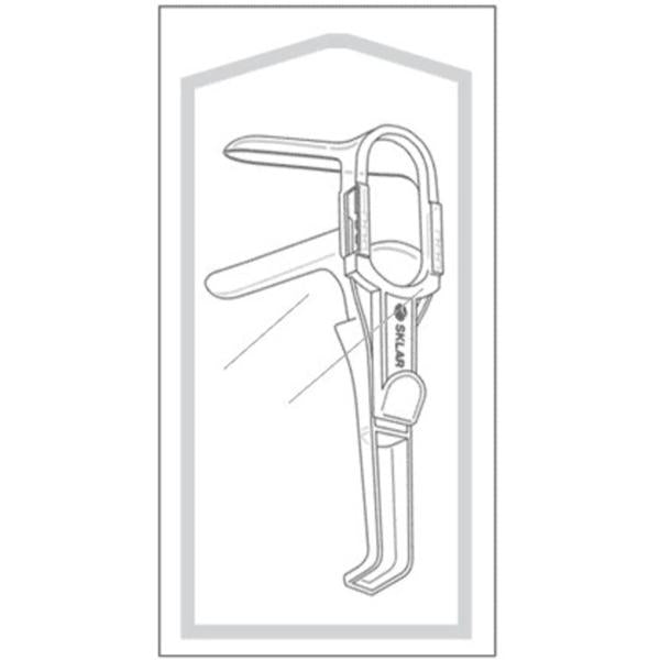 Speculum Vaginal Graves Medium Disposable Clear 100/Ca